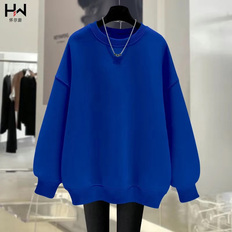 Ladies Round Neck Sweatshirt Women Autumn Long Sleeve Top